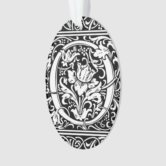 Letter O mittelalterliche Monogram Art Nouveau Ornament (Vorderseite)