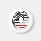 Letter O Monogram Initial USA Magnet (Vorne)
