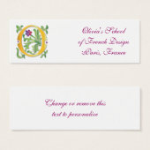 Letter O Monogram-Lilie (Vorne & Hinten)