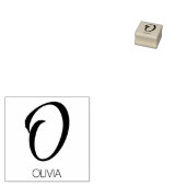 Letter O Monogram Personalisierte Briefmarke Gummistempel (Stempel)