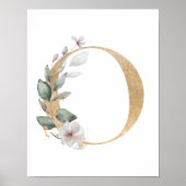 Letter O Monogram Poster (Vorne)