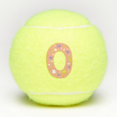 Letter O-Monogramm-Girls, personalisiert Tennisbälle (Vorderseite)