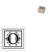 Letter O Monogramm Gummistempel (Stempel)