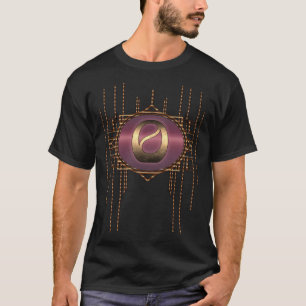 Letter O Monogramm Vintager Glamour Initial Retro T-Shirt