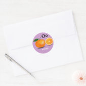 Letter O orange Stickers (Umschlag)