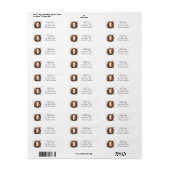 Letter O Poppy Elegantes Blumendesign (Vorne)