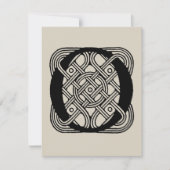 Letter O Vintag Celtic Knot Monogram (Vorderseite)