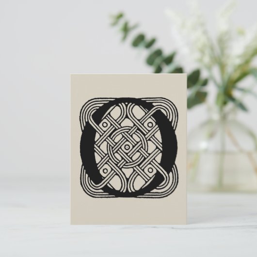 Letter O Vintag Celtic Knot Monogram (Stehend Vorderseite)