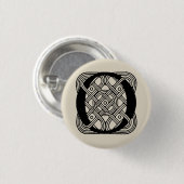 Letter O Vintag Celtic Knot Monogram Button (Vorne & Hinten)