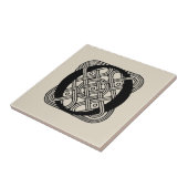 Letter O Vintag Celtic Knot Monogram Fliese (Seite)