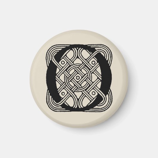 Letter O Vintag Celtic Knot Monogram Magnet (Vorne)