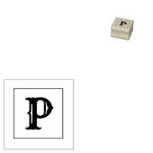 Letter P 1 Inch Rubber Briefmarke Gummistempel (Stempel)