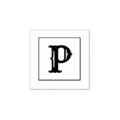 Letter P 1 Inch Rubber Briefmarke Gummistempel (Prägung)