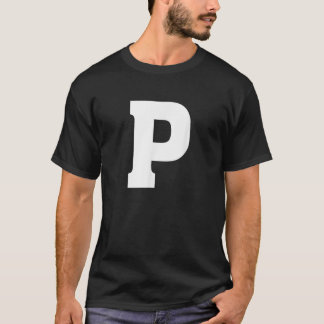 Letter P Alphabet-Hauptstadt T-Shirt