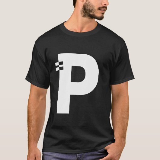 Letter P Alphabet Initial Monogram T-Shirt (Vorderseite)