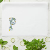Letter P Küchentuch mit Geschirr (Gefaltet)