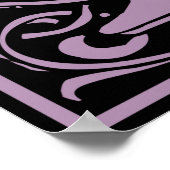 Letter P Medieval Monogramm Vintag Poster (Ecke)