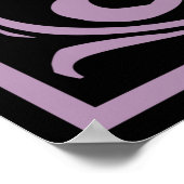 Letter P Medieval Monogramm Vintag Poster (Ecke)