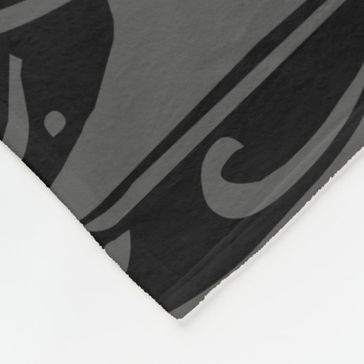 Letter P Mittelalterliche Monogram Art Nouveau Fleecedecke (Ecke)