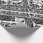 Letter P Mittelalterliche Monogram Art Nouveau Geschenkpapier (Ecke)