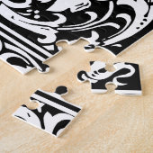 Letter P Mittelalterliche Monogram Art Nouveau Puzzle (Seite)