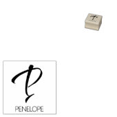 Letter P Monogram Personalisierte Gummi-Briefmarke Gummistempel (Stempel)