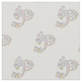 Letter P Monogramm dekorativer Text, kundenspezifi Stoff