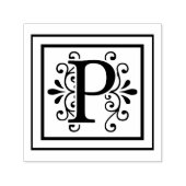 Letter P Monogramm Permastempel (Design)