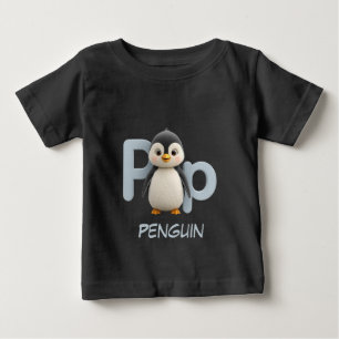 Letter P Pinguin Erziehungs Kinder T-Shirt Großb