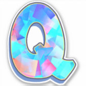 Letter Q_ Graffiti Alphabet Letters Aufkleber (Vorderseite)