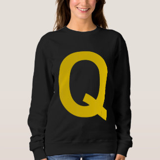 Letter Q Hauptstadt Alphabet Sweatshirt
