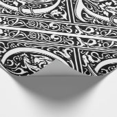 Letter Q Mittelalterliche Monogram Art Nouveau Geschenkpapier (Ecke)