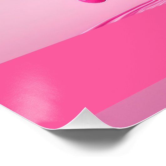 Letter Q, Monogram Q  - Customizable Name Poster  (Ecke)