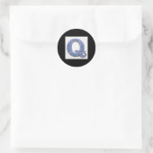 Letter Q Sticker (Tasche)