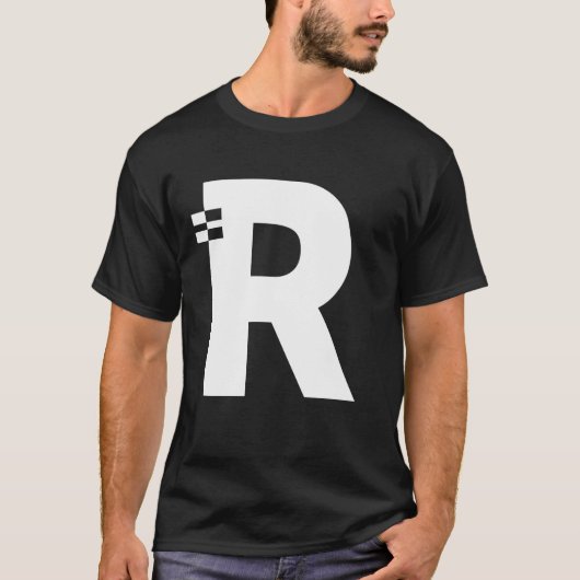 Letter R Alphabet Initial Monogram T-Shirt (Vorderseite)