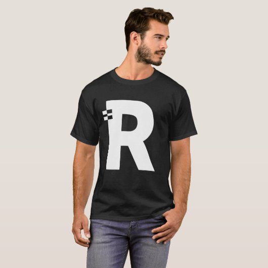 Letter R Alphabet Initial Monogram T-Shirt (Vorne ganz)