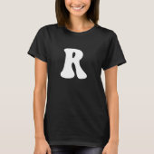Letter R Capital Alphabet Team Groups Costume Matc T-Shirt (Vorderseite)