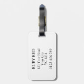 Letter R Gepäckmarke Gepäckanhänger (Rückseite vertikal)