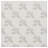 Letter R mit Monogramm personalisiertes Gewebe Stoff (Muster)