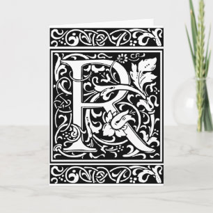 Letter R Mittelalterliche Monogram Art Nouveau