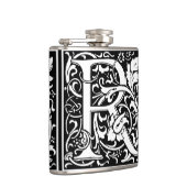 Letter R Mittelalterliche Monogram Art Nouveau Flachmann (Rechts)