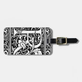 Letter R Mittelalterliche Monogram Art Nouveau Gepäckanhänger (Vorderseite horizontal)