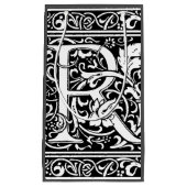 Letter R Mittelalterliche Monogram Art Nouveau Kleine Geschenktüte (Vorderseite)