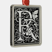 Letter R Mittelalterliche Monogram Art Nouveau Ornament Aus Metall (Rechts)