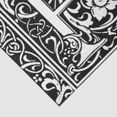 Letter R Mittelalterliche Monogram Art Nouveau Seidenpapier (Ausschnitt)