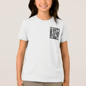 Letter R Mittelalterliche Monogram Art Nouveau Tri-Blend Shirt (Vorderseite)