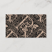 Letter R Mittelalterliche Monogram Art Nouveau Visitenkarte (Rückseite)
