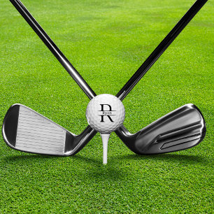 Letter R Monogram-Individuelle Name Golfball