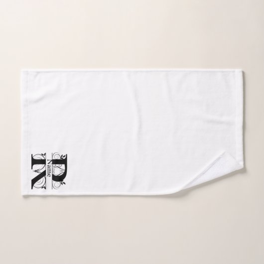 Letter R Monogram Initial Bath Gift Set (Handtuch)