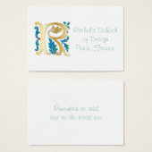 Letter R Monogram-Lilie (Vorne & Hinten)